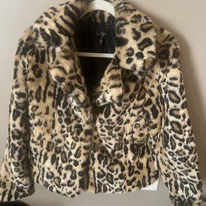 Beautiful Woman's Leopard Jacket